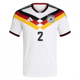 Camisolas Alemanha Rudiger 2 Criança 1º Equipamento Principal World Cup 2026 Manga Curta