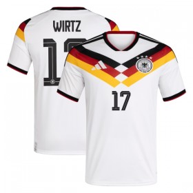 Camisolas Alemanha Wirtz 17 1º Equipamento Principal World Cup 2026 Manga Curta