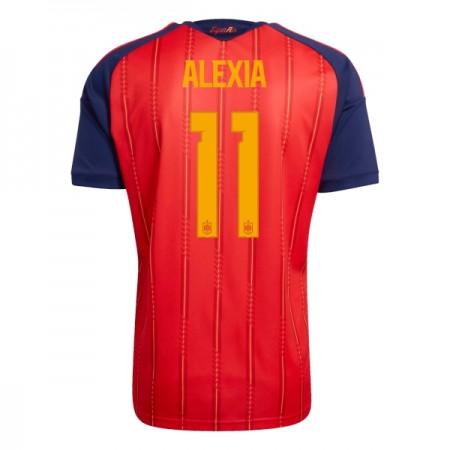 Camisolas Espanha Alexia 11 1º Equipamento Principal World Cup 2026 Manga Curta