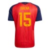 Camisolas Espanha Baena 15 1º Equipamento Principal World Cup 2026 Manga Curta