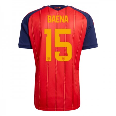 Camisolas Espanha Baena 15 1º Equipamento Principal World Cup 2026 Manga Curta