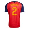 Camisolas Espanha Carvajal 2 1º Equipamento Principal World Cup 2026 Manga Curta