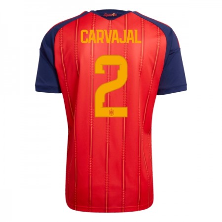 Camisolas Espanha Carvajal 2 1º Equipamento Principal World Cup 2026 Manga Curta