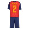 Camisolas Espanha Carvajal 2 Criança 1º Equipamento Principal World Cup 2026 Manga Curta