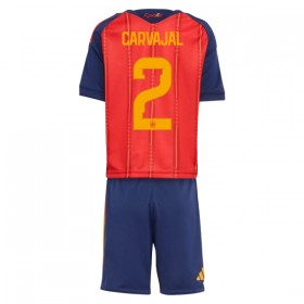Camisolas Espanha Carvajal 2 Criança 1º Equipamento Principal World Cup 2026 Manga Curta