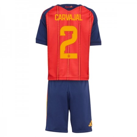 Camisolas Espanha Carvajal 2 Criança 1º Equipamento Principal World Cup 2026 Manga Curta