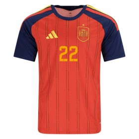 Camisolas Espanha Cucurella 22 1º Equipamento Principal World Cup 2026 Manga Curta