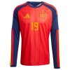 Camisolas Espanha Lamine Yamal 19 1º Equipamento Principal World Cup 2026 Manga Comprida
