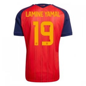 Camisolas Espanha Lamine Yamal 19 1º Equipamento Principal World Cup 2026 Manga Curta