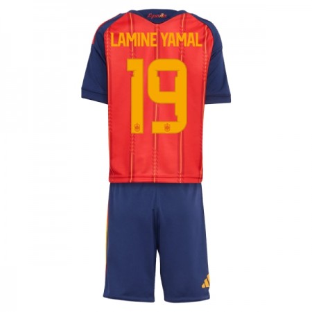 Camisolas Espanha Lamine Yamal 19 Criança 1º Equipamento Principal World Cup 2026 Manga Curta