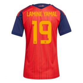 Camisolas Espanha Lamine Yamal 19 Mulher 1º Equipamento Principal World Cup 2026 Manga Curta