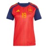 Camisolas Espanha Lamine Yamal 19 Mulher 1º Equipamento Principal World Cup 2026 Manga Curta