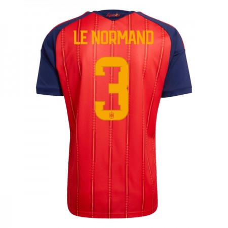 Camisolas Espanha Le Normand 3 1º Equipamento Principal World Cup 2026 Manga Curta