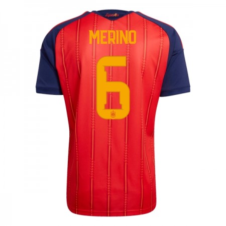 Camisolas Espanha Merino 6 1º Equipamento Principal World Cup 2026 Manga Curta