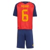 Camisolas Espanha Merino 6 Criança 1º Equipamento Principal World Cup 2026 Manga Curta