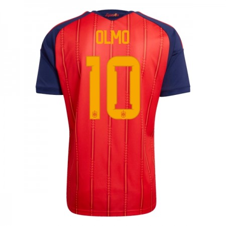 Camisolas Espanha Olmo 10 1º Equipamento Principal World Cup 2026 Manga Curta