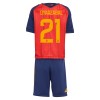 Camisolas Espanha OYARZABAL 21 Criança 1º Equipamento Principal World Cup 2026 Manga Curta