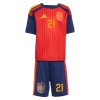 Camisolas Espanha OYARZABAL 21 Criança 1º Equipamento Principal World Cup 2026 Manga Curta