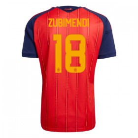 Camisolas Espanha ZUBIMENDI 18 1º Equipamento Principal World Cup 2026 Manga Curta