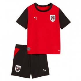 Camisolas Áustria Criança 1º Equipamento Principal World Cup 2026 Manga Curta