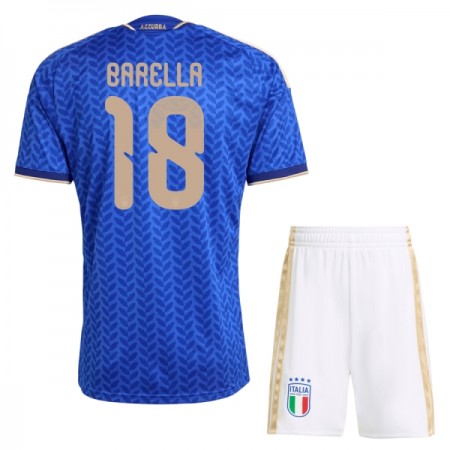 Camisolas Itália Barella 18 Criança 1º Equipamento Principal World Cup 2026 Manga Curta Camisolas Itália Barella 18 Criança 1º Equipamento Principal World Cup 2026 Manga Curta