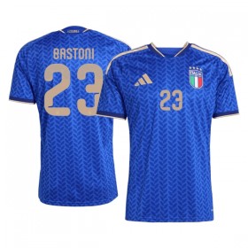 Camisolas Itália Bastoni 23 1º Equipamento Principal World Cup 2026 Manga Curta