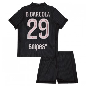Camisolas Paris Saint-Germain B. Barcola 29 Jordan Criança 4º Equipamento 2025-26 Manga Curta