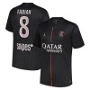 Camisolas Paris Saint-Germain Fabian 8 Jordan 4º Equipamento 2025-26 Manga Curta Camisolas Paris Saint-Germain Fabian 8 Jordan 4º Equipamento 2025-26 Manga Curta