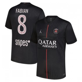 Camisolas Paris Saint-Germain Fabian 8 Jordan 4º Equipamento 2025-26 Manga Curta