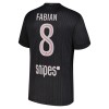 Camisolas Paris Saint-Germain Fabian 8 Jordan 4º Equipamento 2025-26 Manga Curta