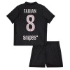 Camisolas Paris Saint-Germain Fabian 8 Jordan Criança 4º Equipamento 2025-26 Manga Curta