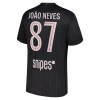 Camisolas Paris Saint-Germain Joao Neves 87 Jordan 4º Equipamento 2025-26 Manga Curta