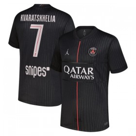 Camisolas Paris Saint-Germain Kvaratskhelia 7 Jordan 4º Equipamento 2025-26 Manga Curta