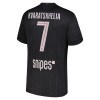 Camisolas Paris Saint-Germain Kvaratskhelia 7 Jordan 4º Equipamento 2025-26 Manga Curta