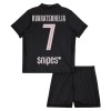 Camisolas Paris Saint-Germain Kvaratskhelia 7 Jordan Criança 4º Equipamento 2025-26 Manga Curta Camisolas Paris Saint-Germain Kvaratskhelia 7 Jordan Criança 4º Equipamento 2025-26 Manga Curta