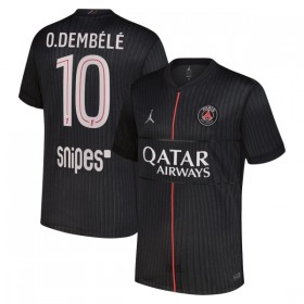 Camisolas Paris Saint-Germain O. Dembele 10 Jordan 4º Equipamento 2025-26 Manga Curta