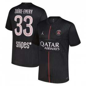 Camisolas Paris Saint-Germain Zaire-Emery 33 Jordan 4º Equipamento 2025-26 Manga Curta