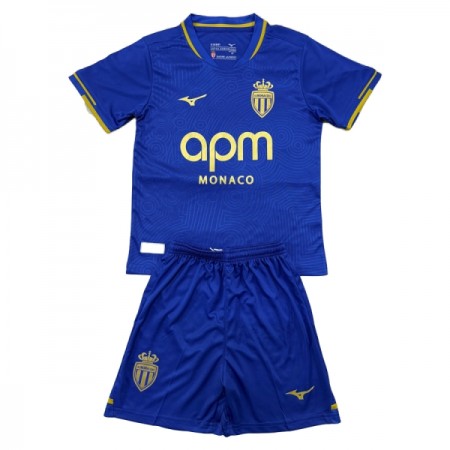 Camisolas AS Monaco Criança 2º Equipamento Alternativa 2025-26 Manga Curta