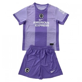 Camisolas Brighton Hove Albion Criança 2º Equipamento Alternativa 2025-26 Manga Curta