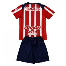 Camisolas Chivas de Guadalajara Criança 1º Equipamento Principal 2025-26 Manga Curta