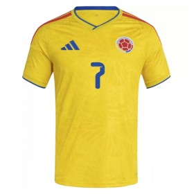 Camisolas Colômbia Luis Diaz 7 1º Equipamento Principal World Cup 2026 Manga Curta