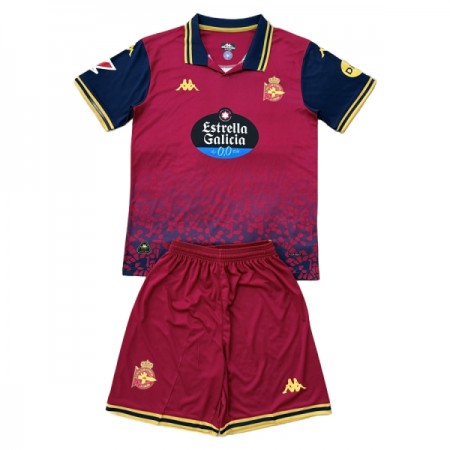 Camisolas Deportivo de La Coruna Criança 2º Equipamento Alternativa 2025-26 Manga Curta