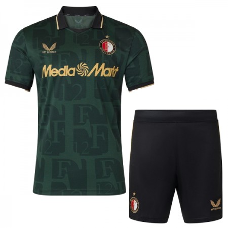 Camisolas Feyenoord Rotterdam Criança 4º Equipamento 2025-26 Manga Curta Camisolas Feyenoord Rotterdam Criança 4º Equipamento 2025-26 Manga Curta