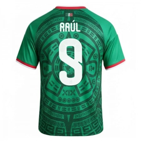 Camisolas México Raul 9 1º Equipamento Principal World Cup 2026 Manga Curta