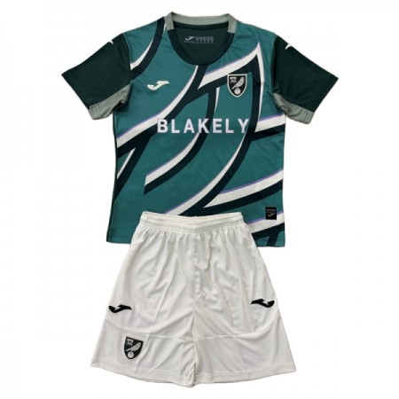 Camisolas Norwich City Criança 2º Equipamento Alternativa 2025-26 Manga Curta