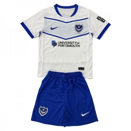 Camisolas Portsmouth Criança 2º Equipamento Alternativa 2025-26 Manga Curta