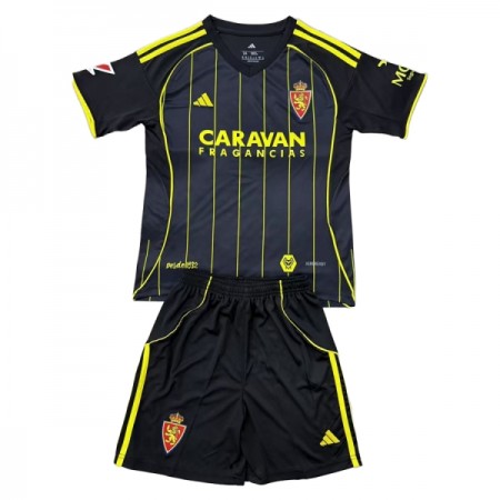 Camisolas Real Zaragoza Criança 2º Equipamento Alternativa 2025-26 Manga Curta
