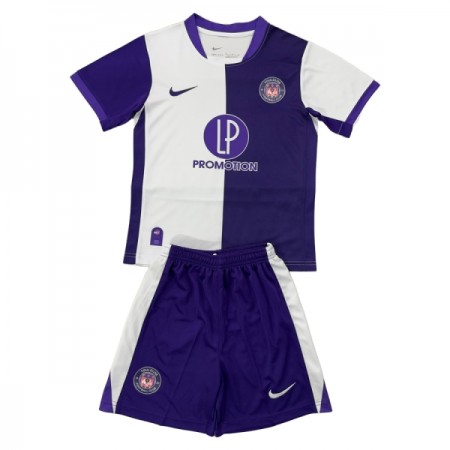 Camisolas Toulouse Criança 1º Equipamento Principal 2025-26 Manga Curta