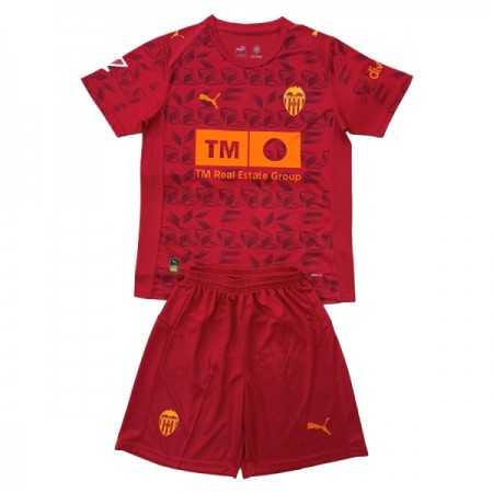 Camisolas Valencia CF Criança 2º Equipamento Alternativa 2025-26 Manga Curta