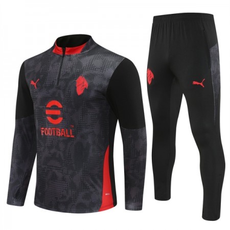 AC Milan Sweat de Treino Preta Zíper 2025-26